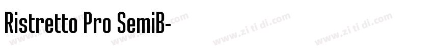 Ristretto Pro SemiB字体转换 Ristretto Pro SemiB字体转换